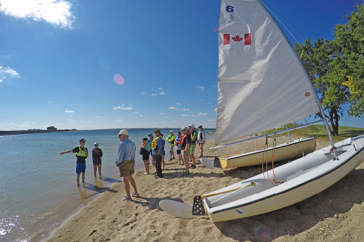 Sailing lessons Lake Diefenbaker Saskatchewan