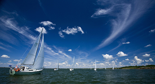 Sailing on Lake Diefenbaker