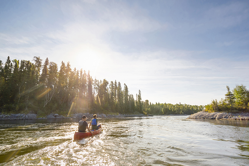 canoeing Otter Lake Churchill River northern Saskatchewan