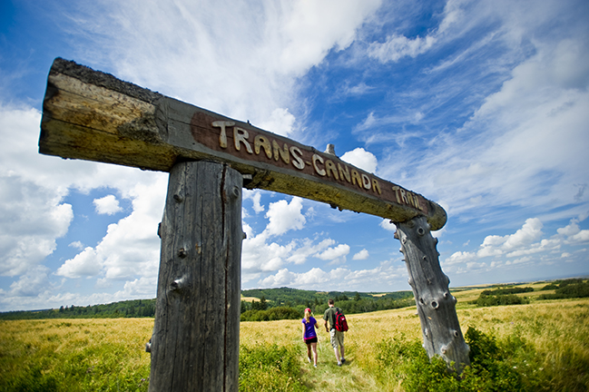 Trans Canada Trail The Great Trail Cypress Hills Interprovincial Park southwest Saskatchewan