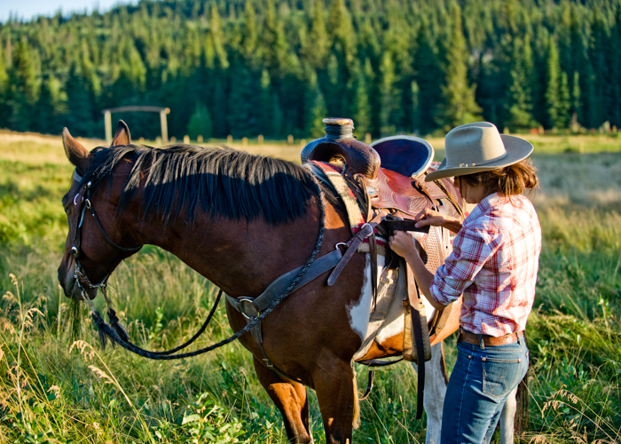 Horseback riding Historic Reesor Ranch southwest Saskatchewan