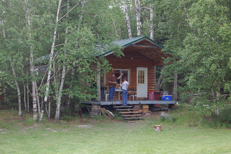 cabin Iskwatikan Lake Lodge northern Saskatchewan