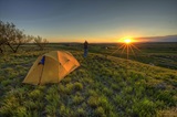 Grasslands National Park Camping Sunset ODA