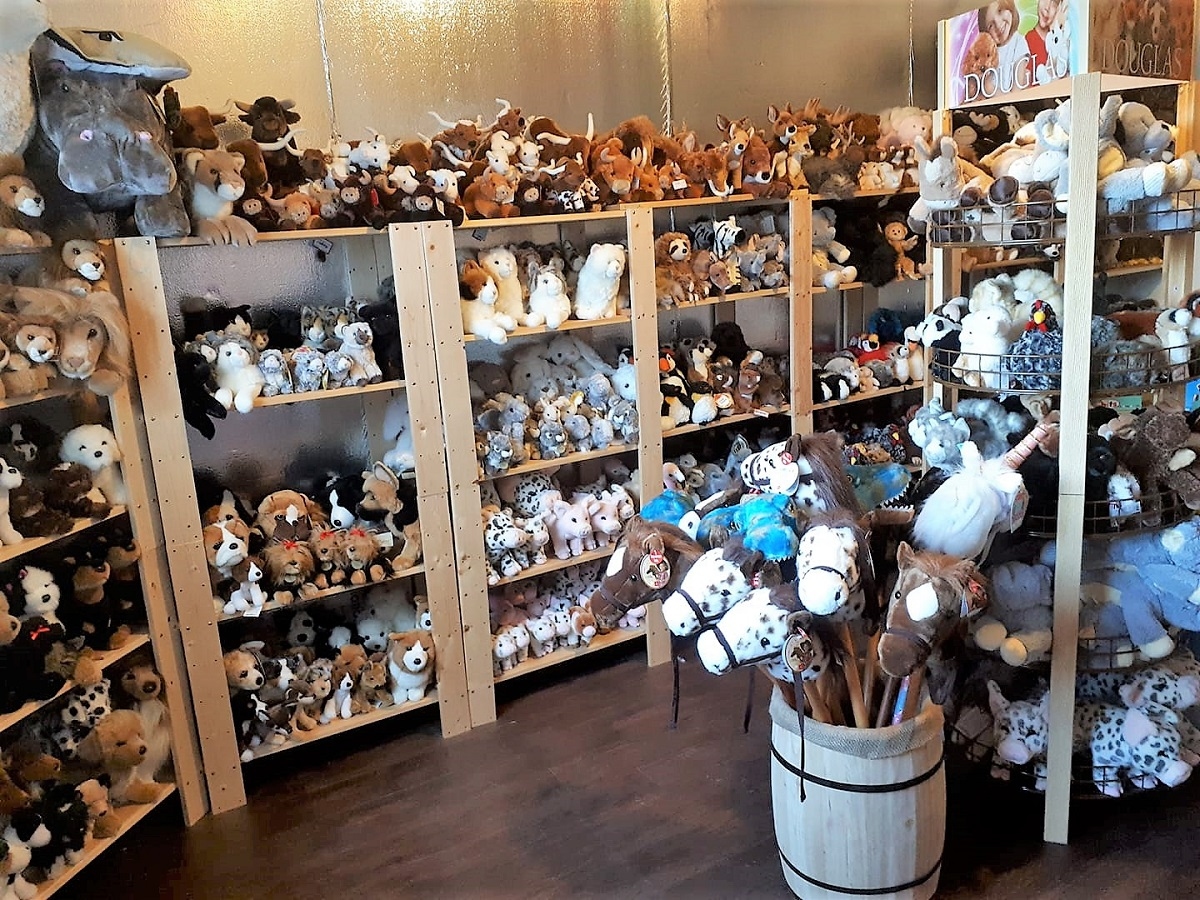 Cowtown Kids Toy & Candy plush animal section