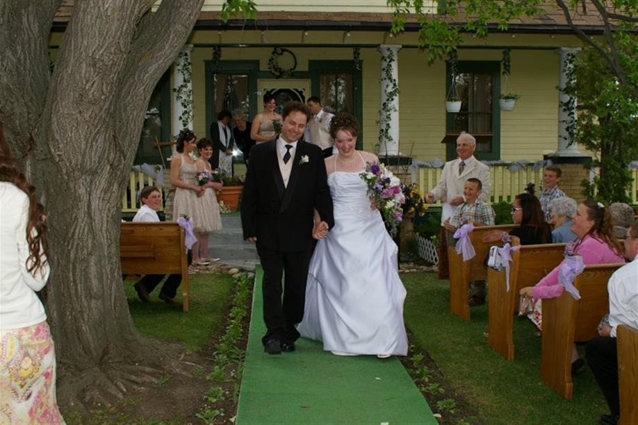 Down the aisle at McMaster Manor.