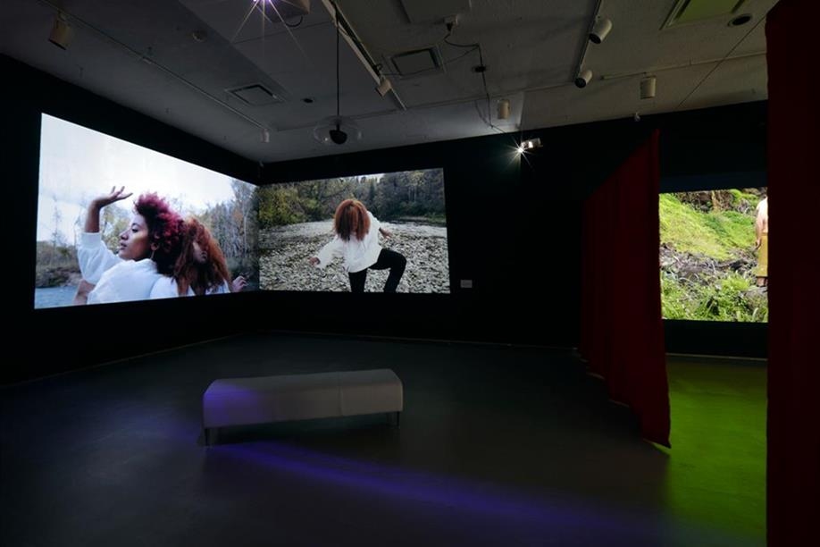 Dunlop Art Gallery, Central Branch - Léuli Eshrāghi and Jessica Karuhanga: Projections; Photo: Don Hall