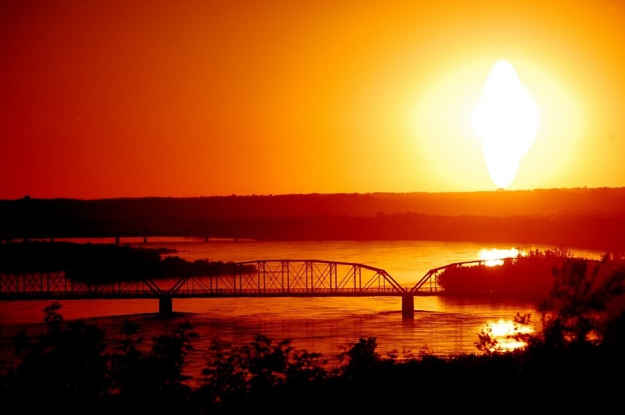 North Battleford - Bridge at Sunset