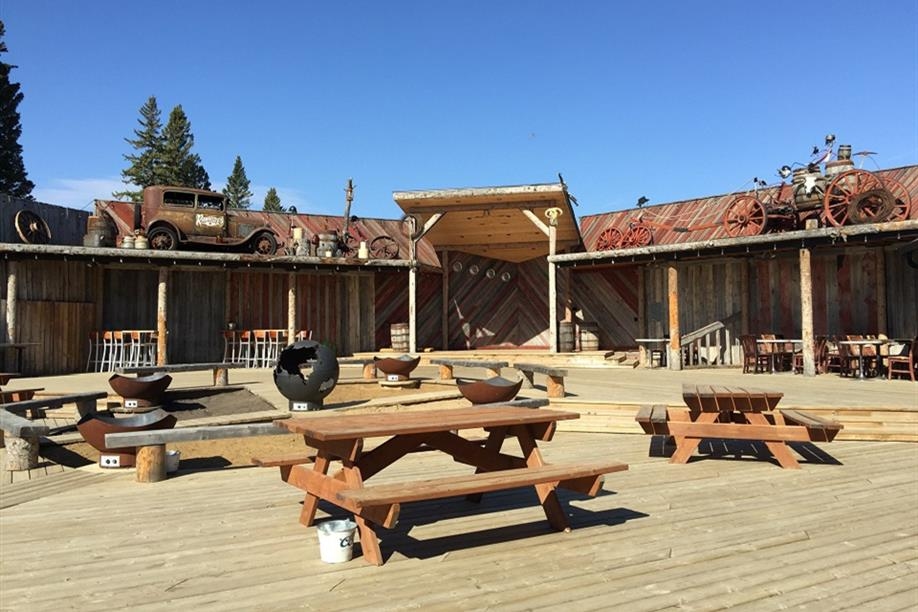 Rawhides Bistro and Saloon Inc - exterior seating