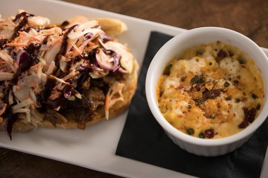 The Spot Restaurant and Lounge - Comfort foods: pulled pork and macaroni and cheese