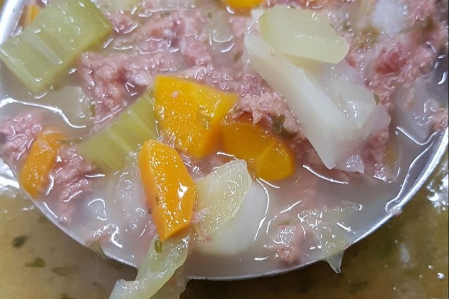 Corned beef and cabbage soup