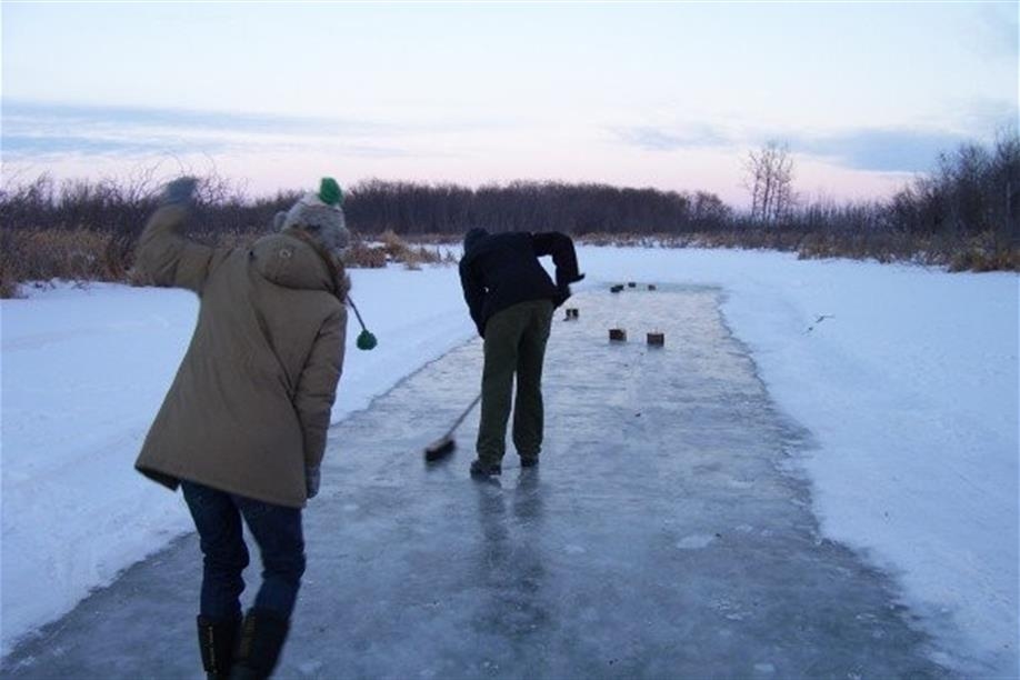 Boxton Prairie Experience - We also have outdoor 'curling' and 'skating' on our ponds