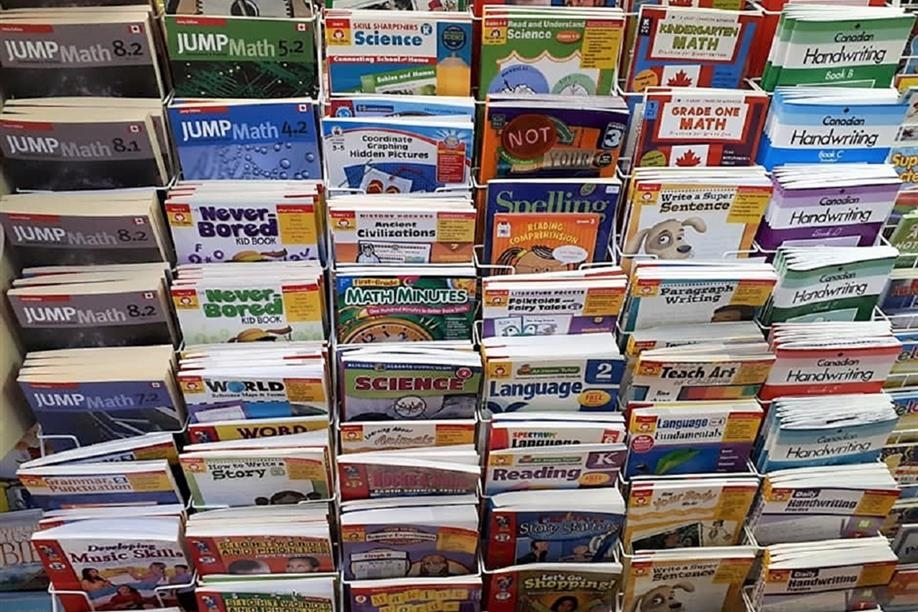 Cowtown Kids Toy & Candy has a great selection of workbooks for various ages.