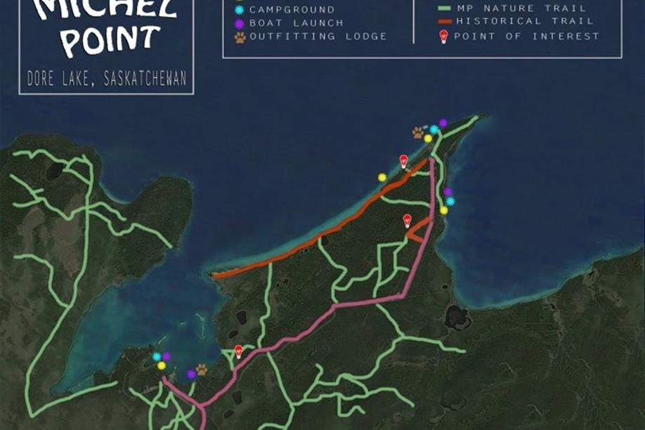 Michel Point, Dore Lake Trails