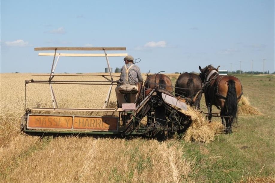 It's hot. You're itchy. Still 30 acres to bind. You're thirsty, you need water.