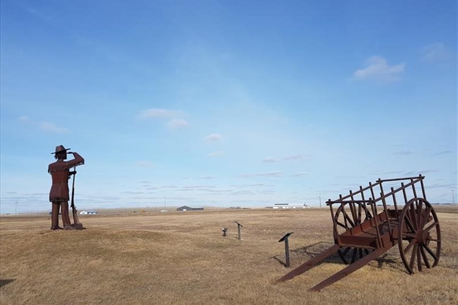 Louis Riel Trail - Buffalo Hunter, west side of Hwy 11 near Craik