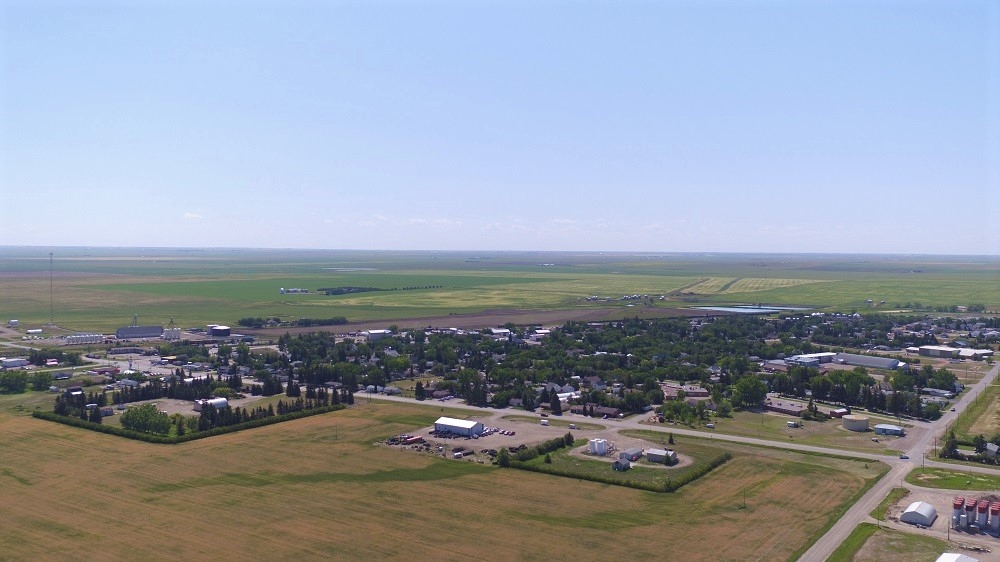 Town of Leader aerial view