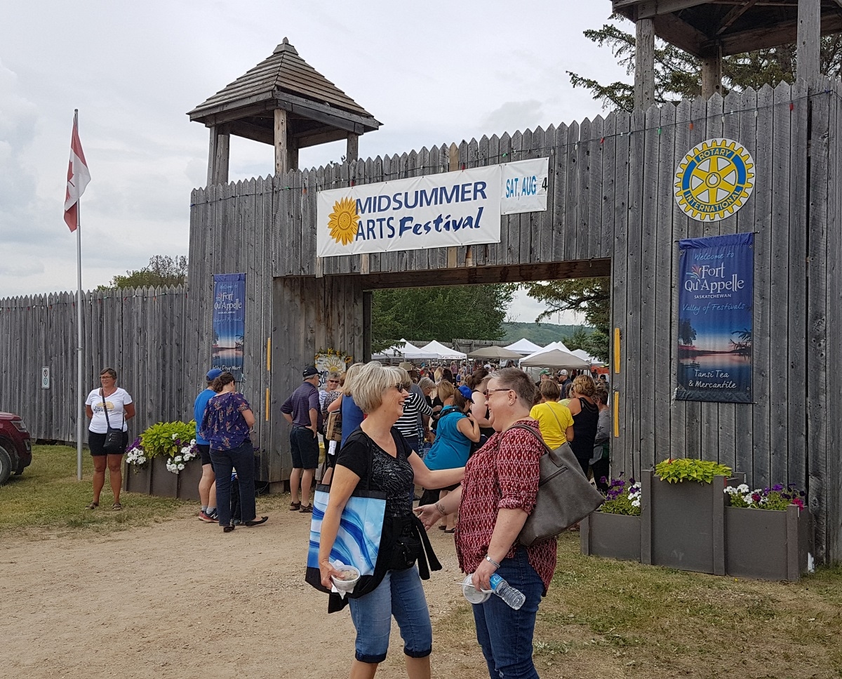 Mid Summer's Art Festival held annually at "the Fort" in Fort Qu'Appelle