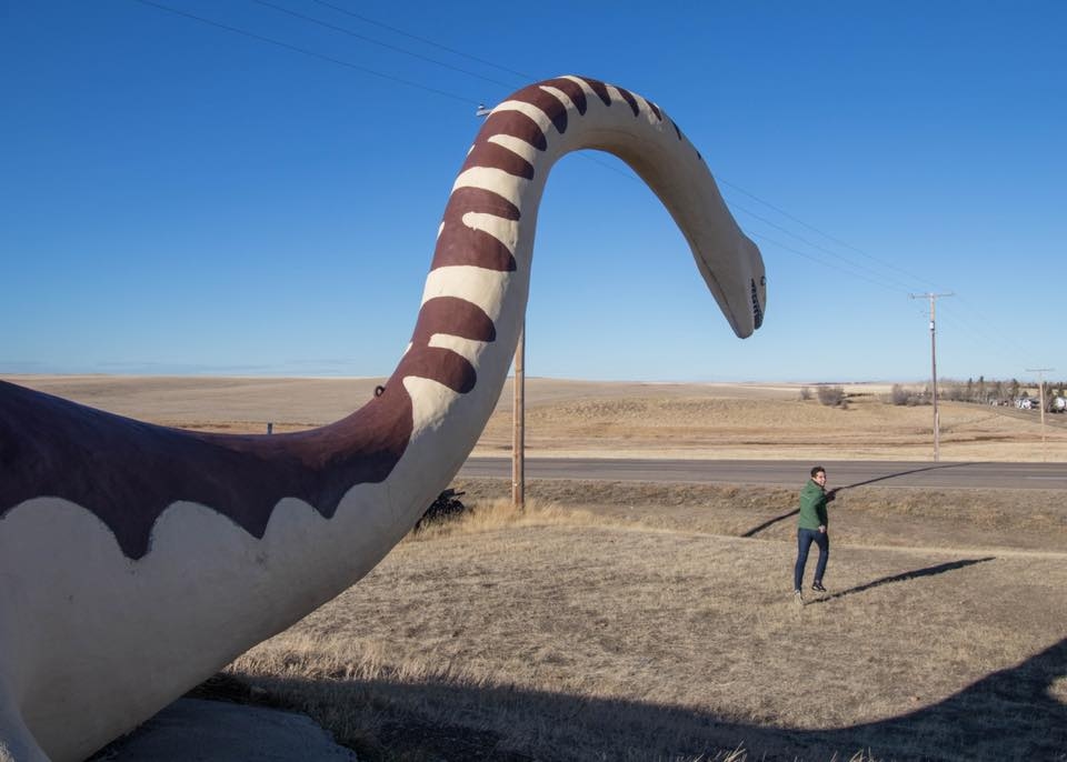 Ponteix Plesiosaur Statue