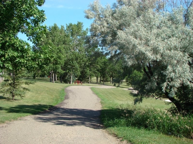 Picturesque scenery along paved walking paths on the Tatagwa Parkway Trail System