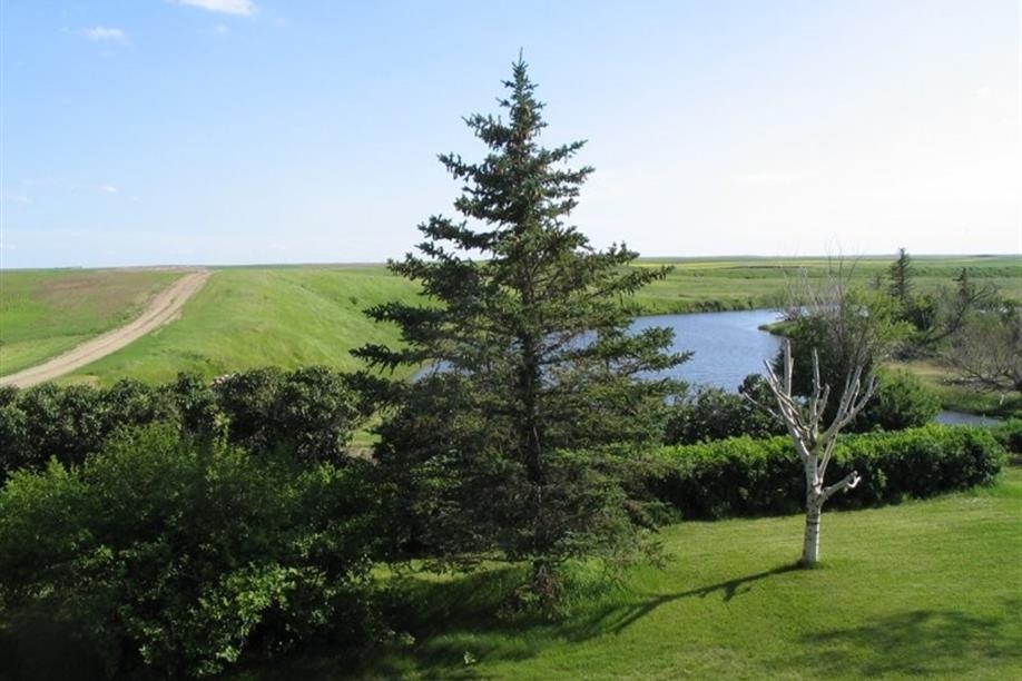 The Wood River from the south bedroom.