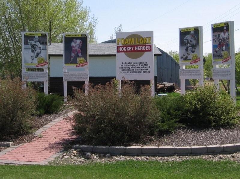 Foam Lake Hockey Hero Display