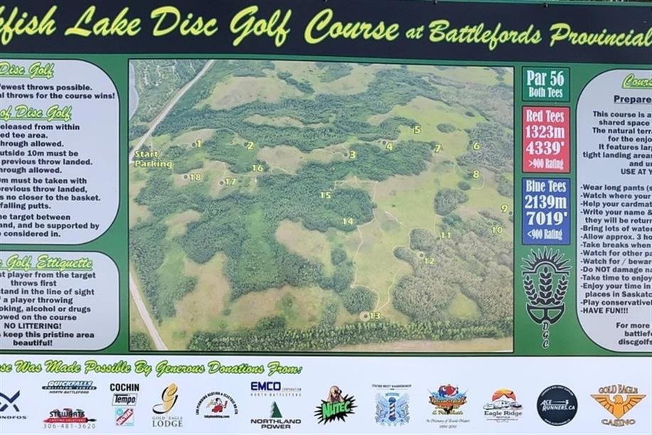 The Battlefords Provincial Park Disc Golf Courses