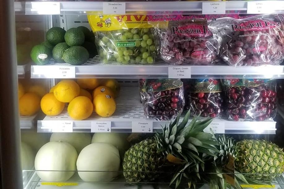Selection of fresh fruit