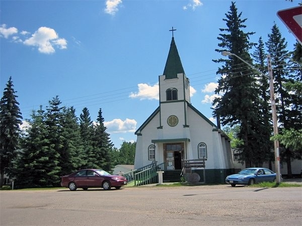 The old R.C. Church, now a museum at the south end of Main Street